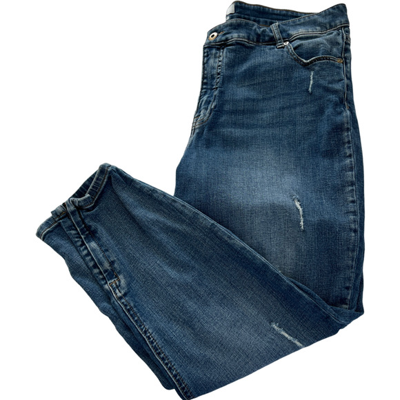 Pistola Skinny Jeans Distressed High Waisted Plus Size 16W - Picture 1 of 13